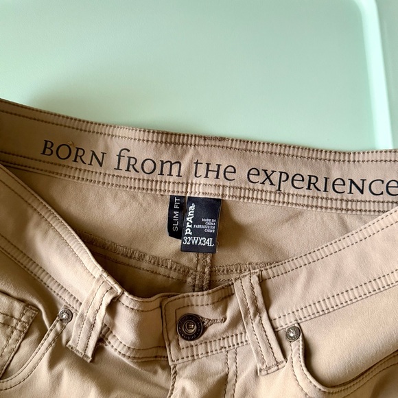 Prana Slim Fit Pants Mens 32x34 Khaki - Picture 6 of 11